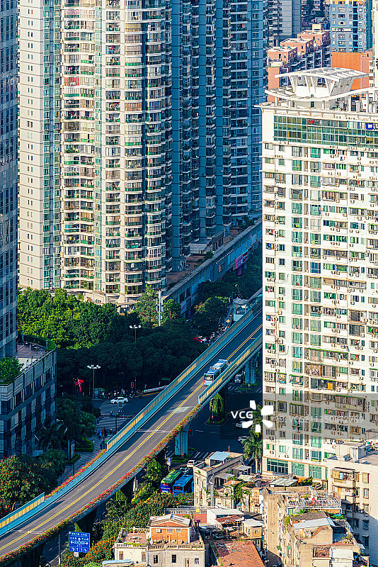 厦门城市风光：思北老城区的城建图片素材