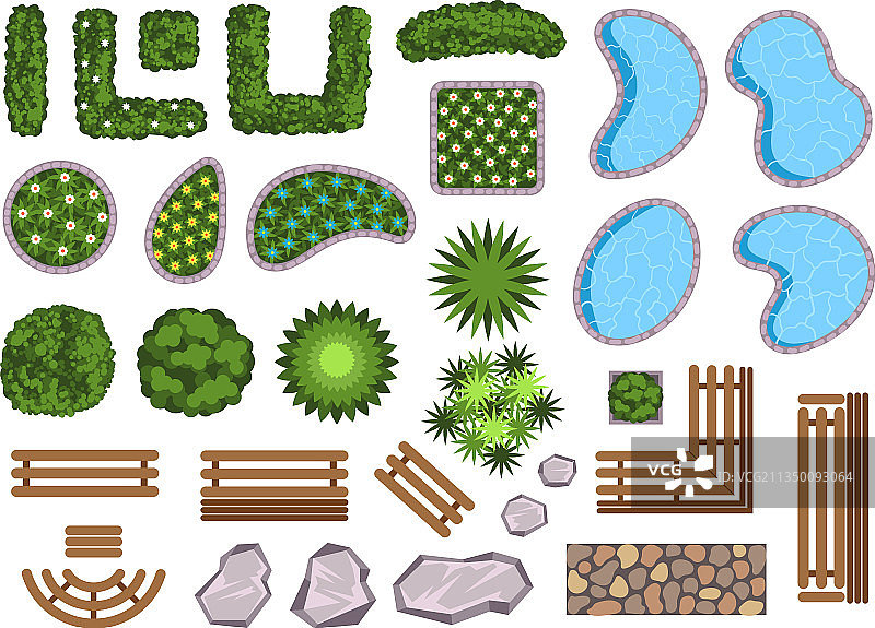 景观设计元素装饰素材合集图片素材