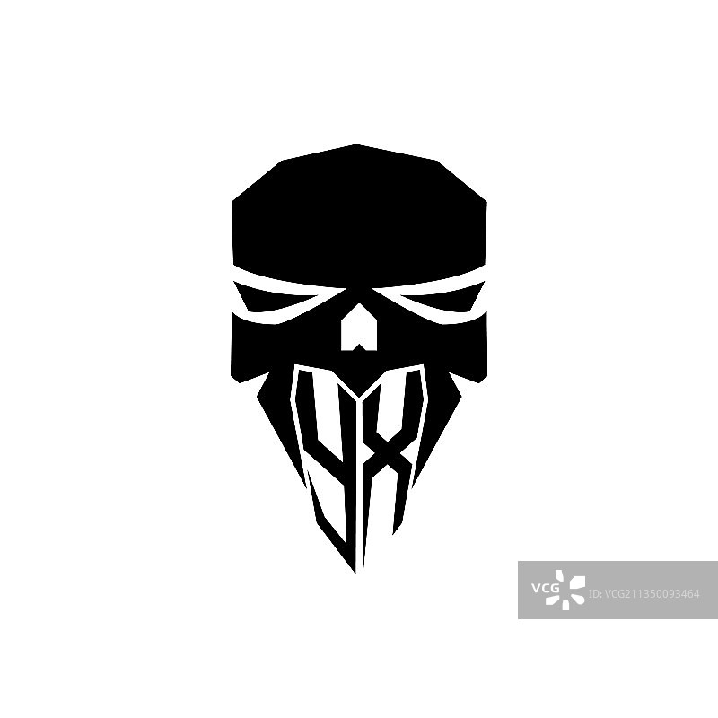 YX字母骷髅头电竞标志图片素材