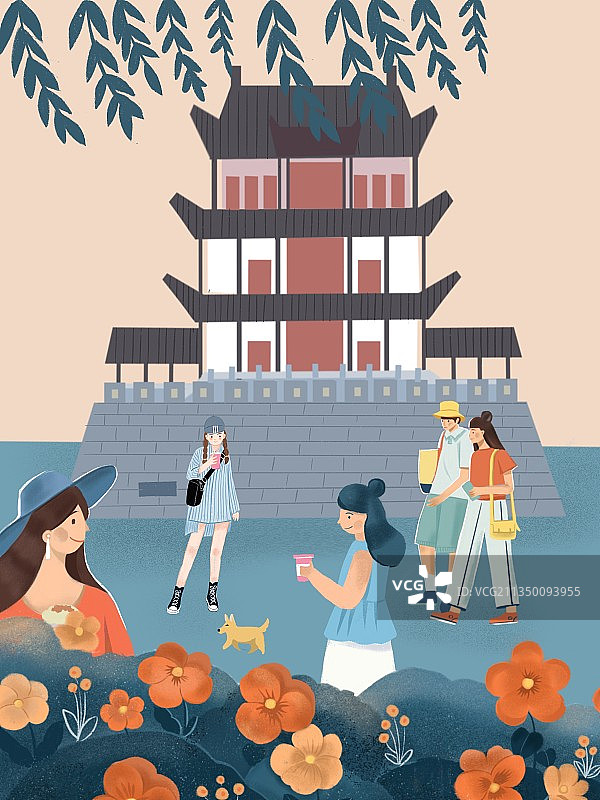 网红城市图片素材