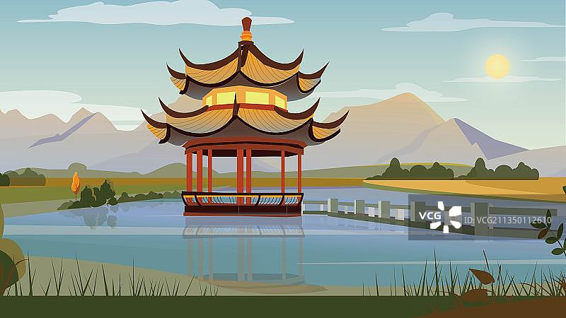 【风雅钱塘】浙江杭州苏堤图片素材