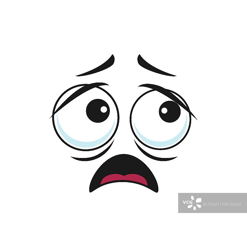 淡漠的表情符号，困惑的表情图片素材