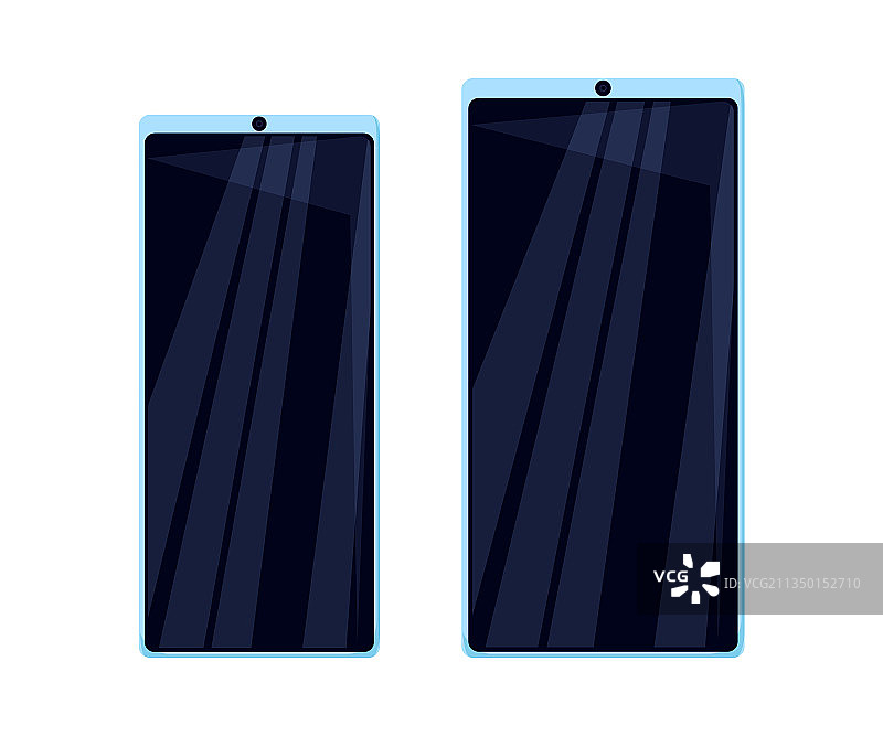 白色背景下的移动设备图片素材