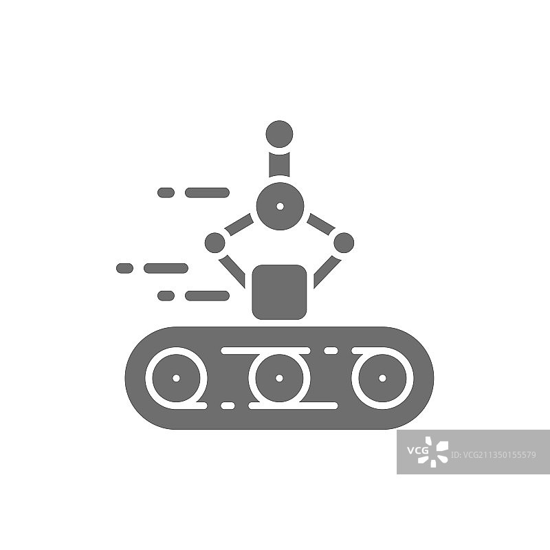 传送带机械臂机器人包装图片素材