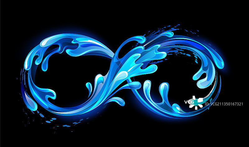 冰冷的水无限图片素材