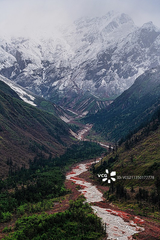 川西红河谷图片素材