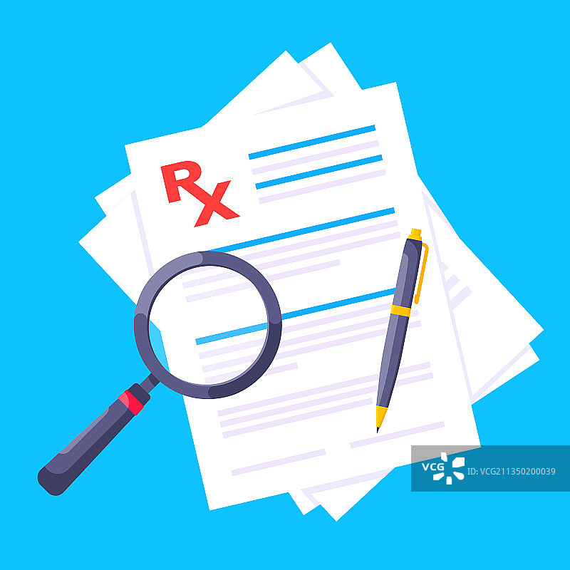 剪贴板上的医疗处方笺图片素材