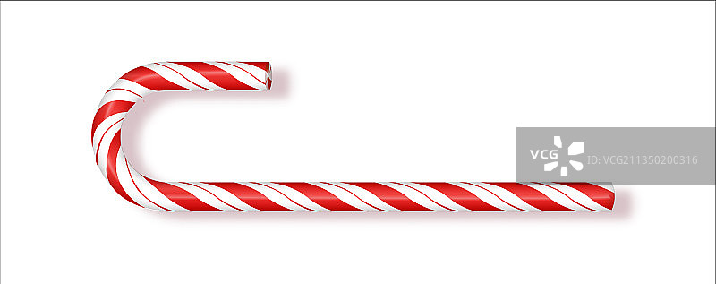 白色背景上的圣诞节糖果手杖图片素材