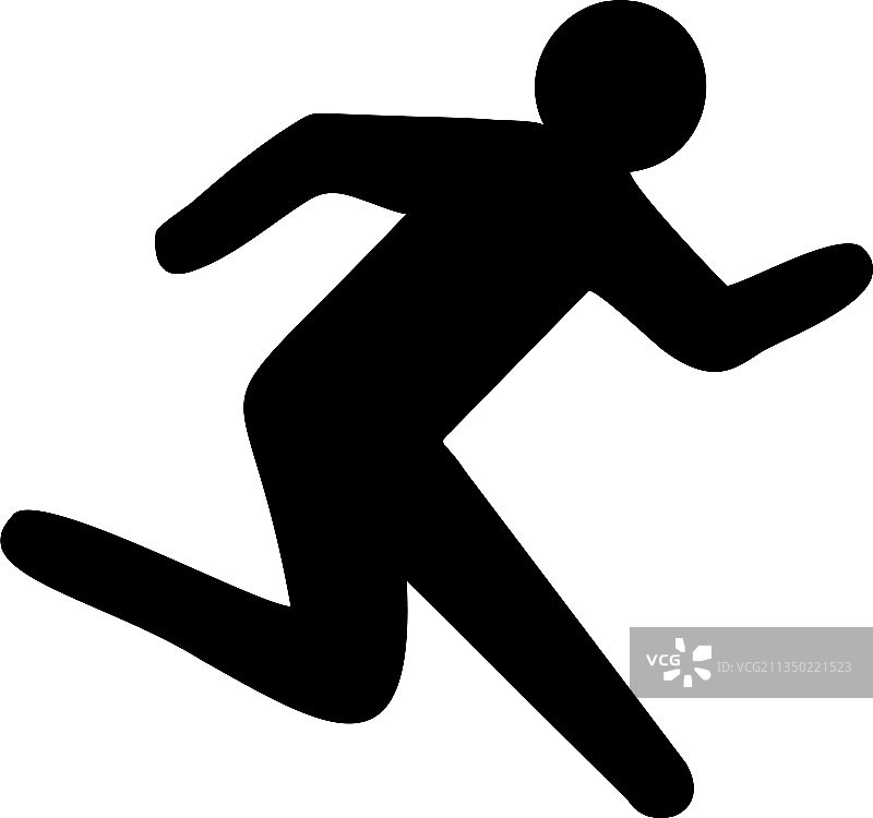跑步图标设计模板图片素材