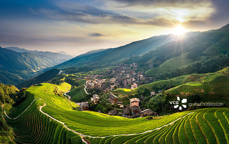 龙胜龙脊·平安壮寨图片素材