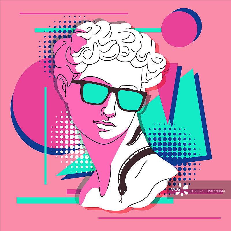 古典雕塑传统希腊半身像图片素材