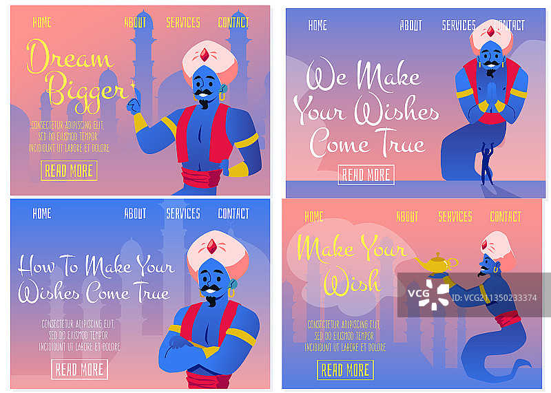 带精灵实现愿望的奇幻网页banner图片素材