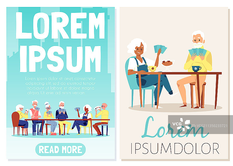 老年人休闲纸牌游戏图片素材