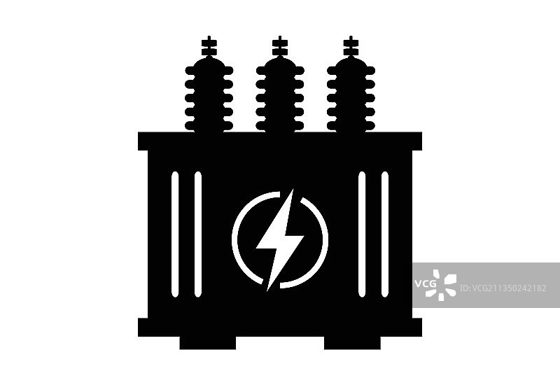 高压电力变压器图标图片素材