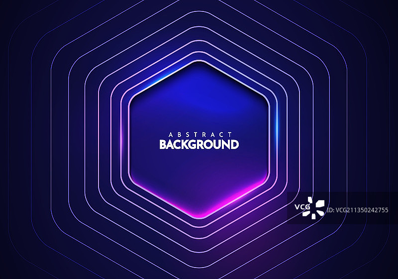 六边形科技背景图片素材