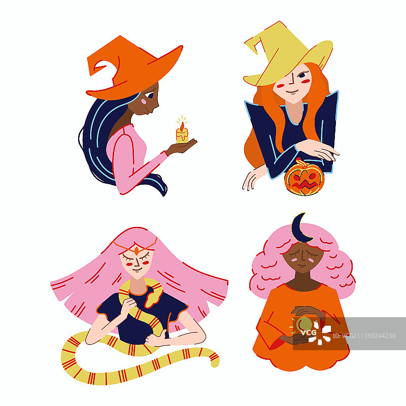 万圣节女巫套装图片素材