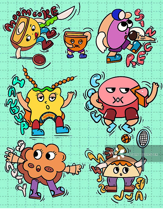 月饼家族图片素材