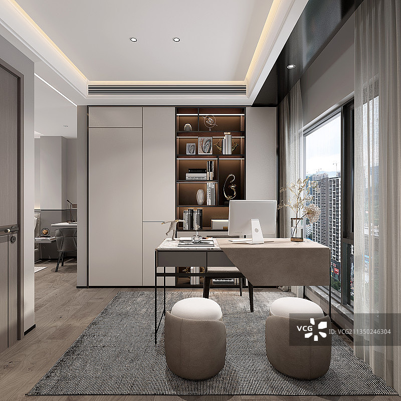 现代书房图片素材