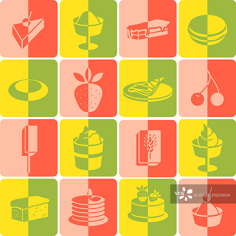 甜点图标合集图片素材