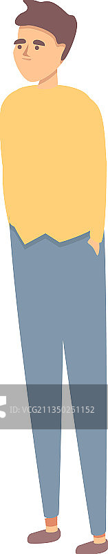 失业学生图标卡通图片素材