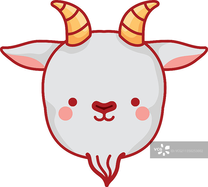 可爱的摩羯座设计图片素材