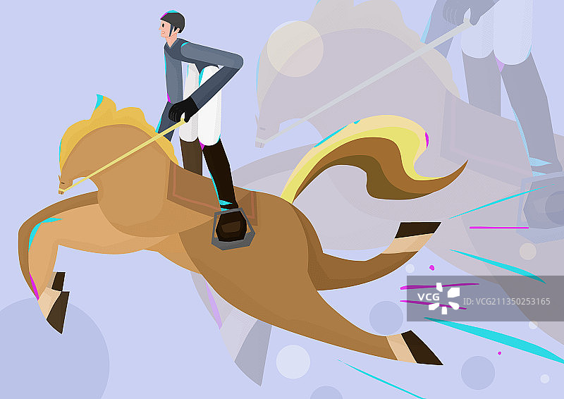 马术插画图片素材