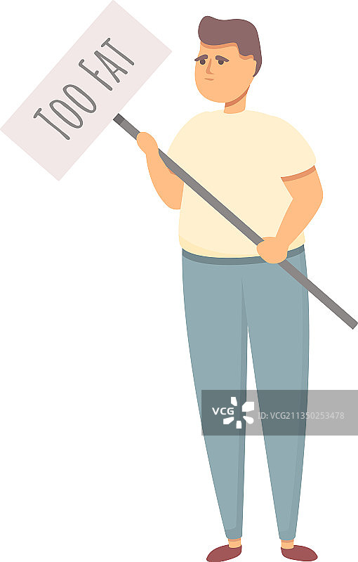 体重歧视图标卡通性别图片素材