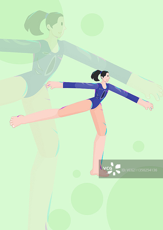 体操插画图片素材