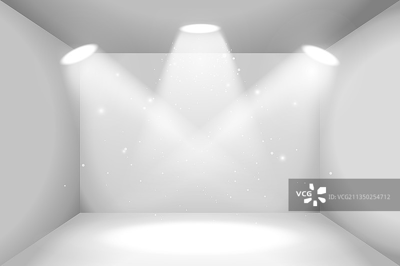 逼真的白色盒子空白空间图片素材