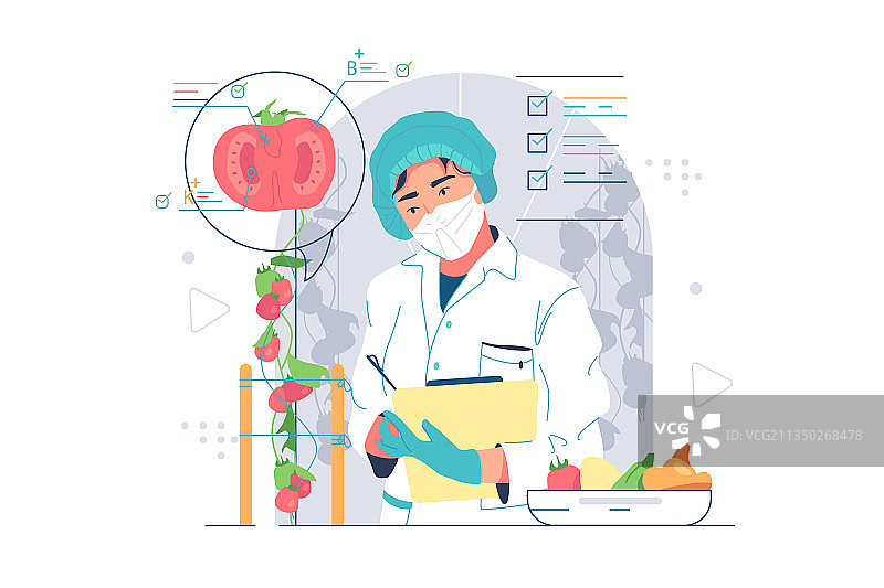 农业研究中的科学家图片素材