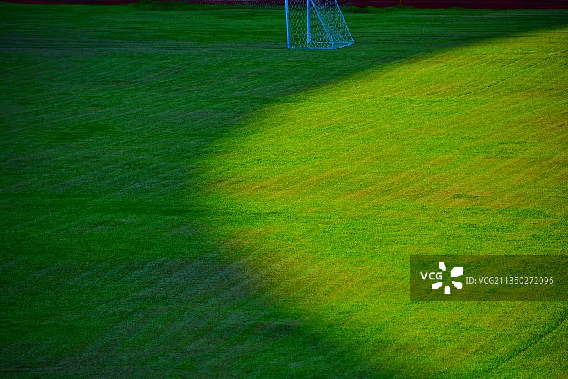 足球场光影图片素材