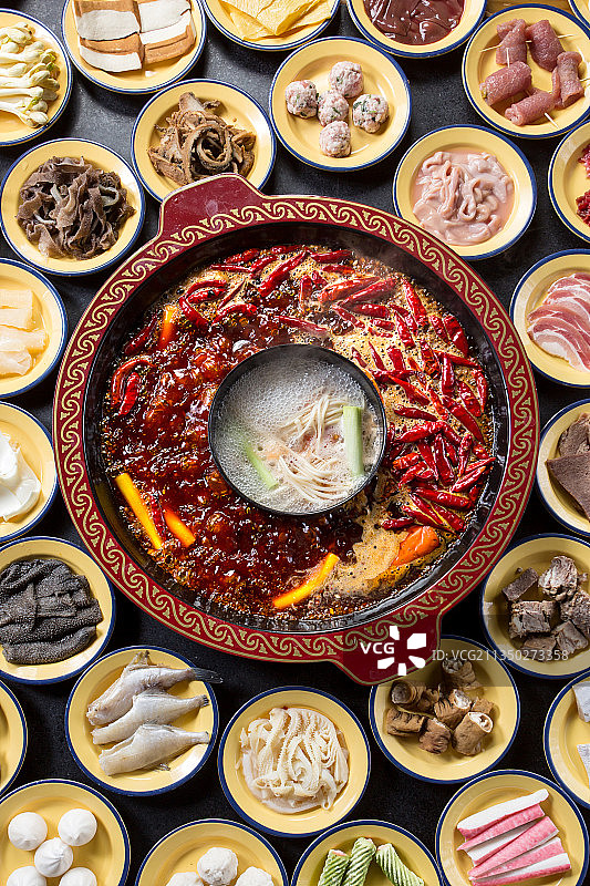 重庆鸳鸯火锅图片素材