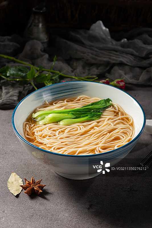 一碗阳春面图片素材