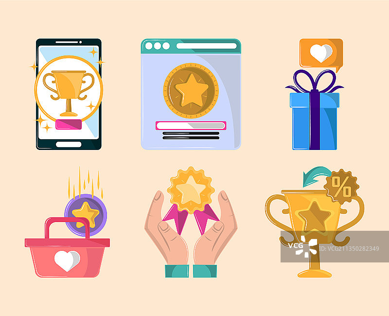 客户忠诚度计划集图片素材