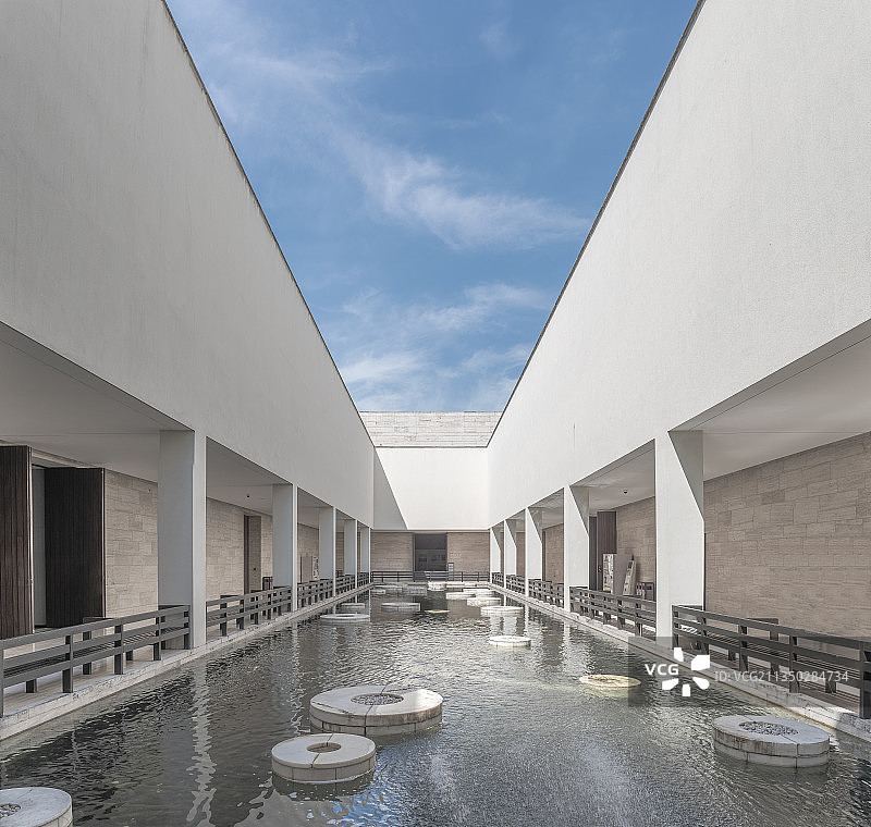 浙江杭州良渚博物馆建筑图片素材