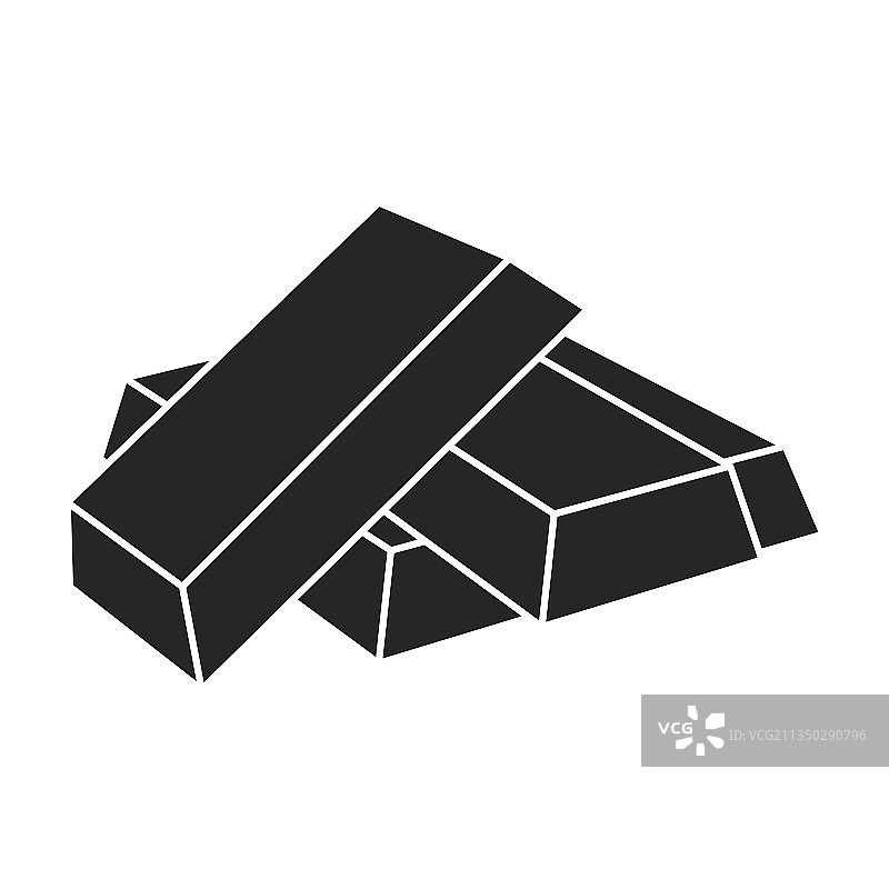 金色条形图标，黑色背景图片素材