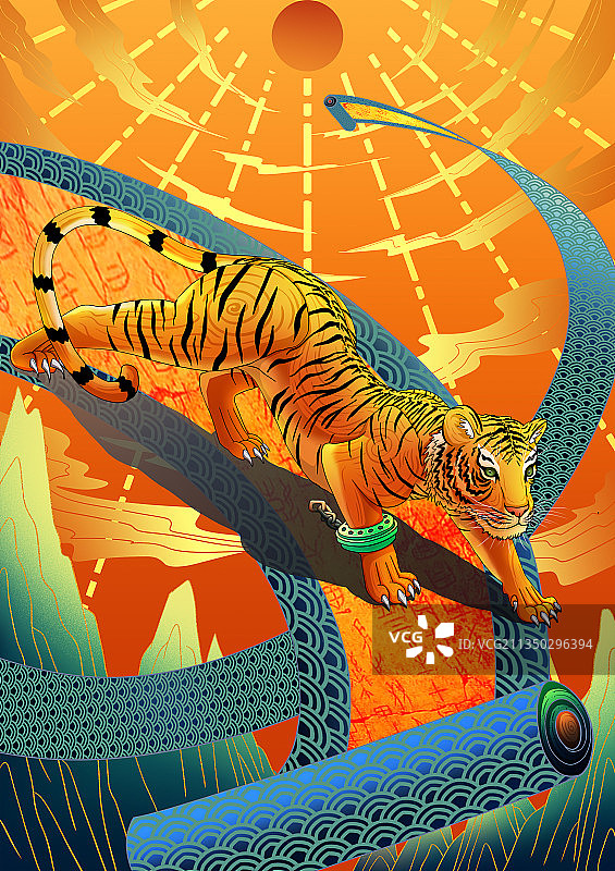 2022年虎年大吉图片素材