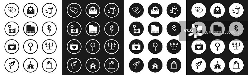 音乐符号心形三角钢琴图片素材