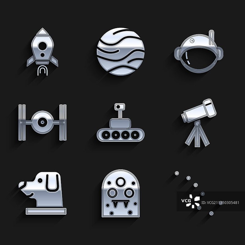 火星车外星人大熊星座图片素材