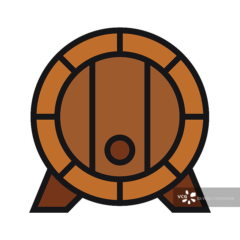用于各种酒精饮料的木桶图片素材