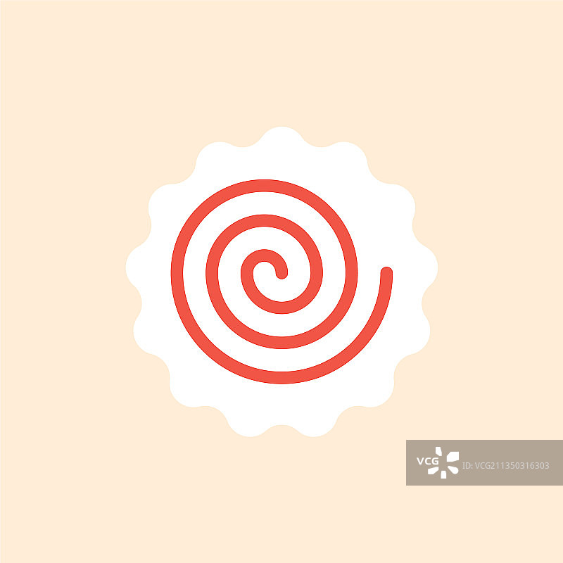 鱼板卷图标图片素材