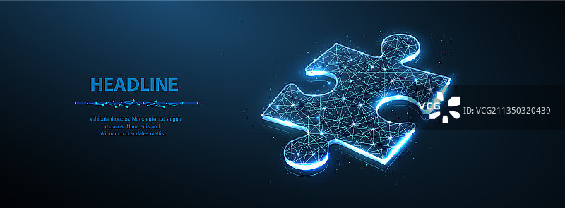 商业策略成功解决方案拼图图片素材