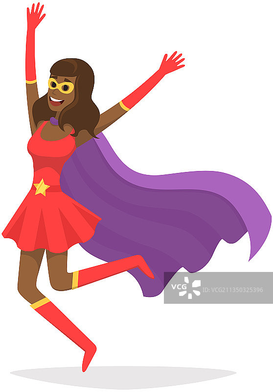 微笑招手的女超人图片素材