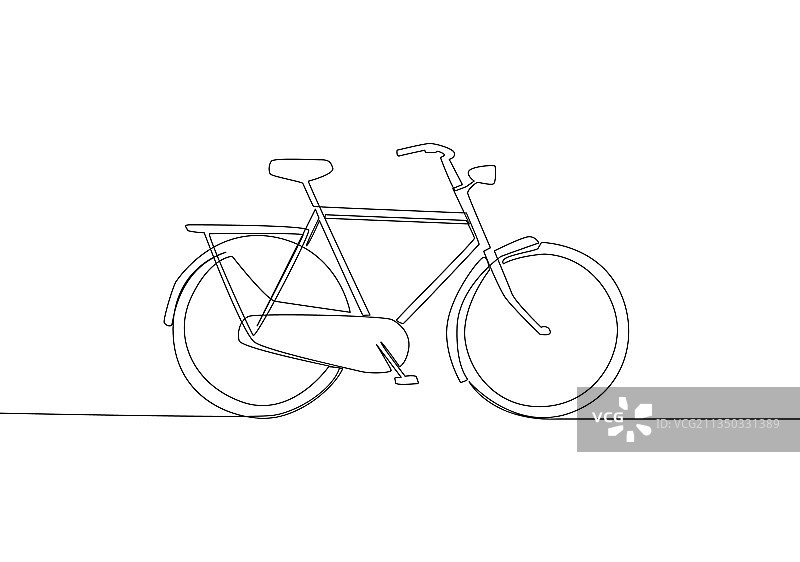 经典老物件单线连续画图片素材