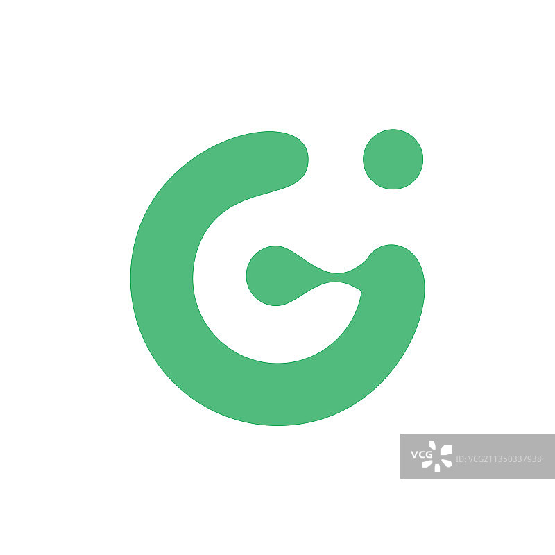 绿色字母G标志图标图片素材