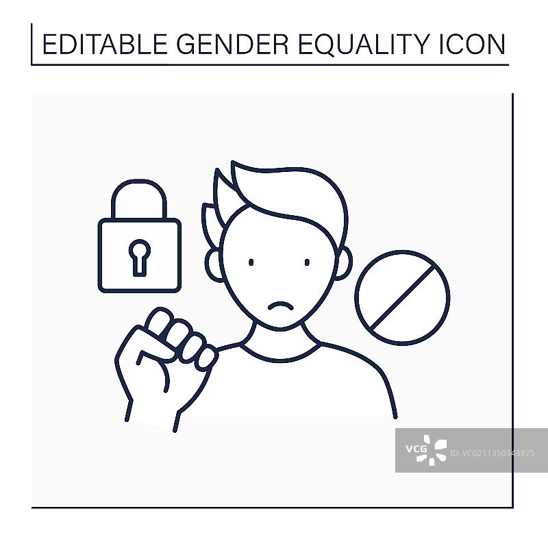 暴力线条图标图片素材