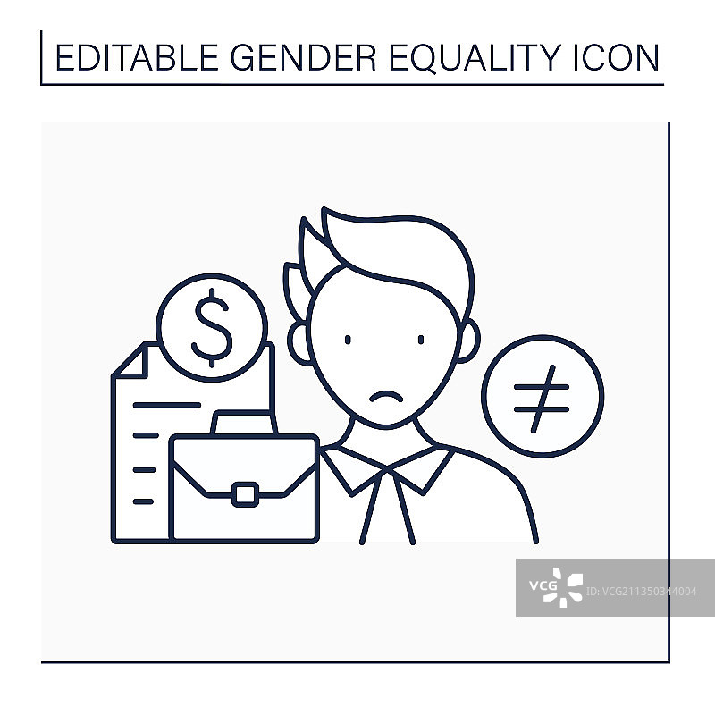 歧视直线图标图片素材