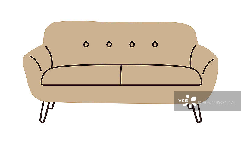 涂鸦现代沙发舒适家具图片素材