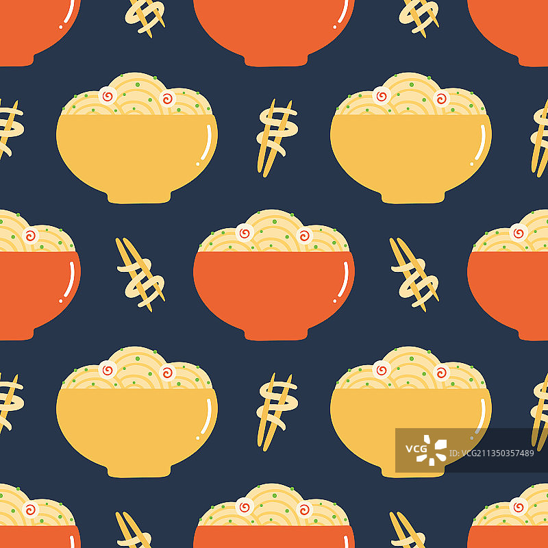 面条和筷子图案图片素材