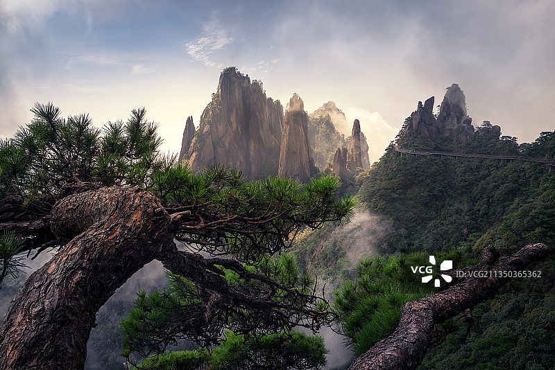 三清秘境：江西上饶三清山图片素材